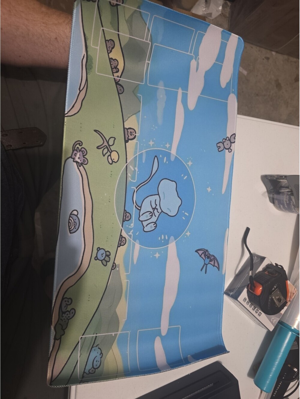 Shiny Bubble Mew Paldean Fates SIR Pokemon TCG Custom Standard Playmat Mousepad